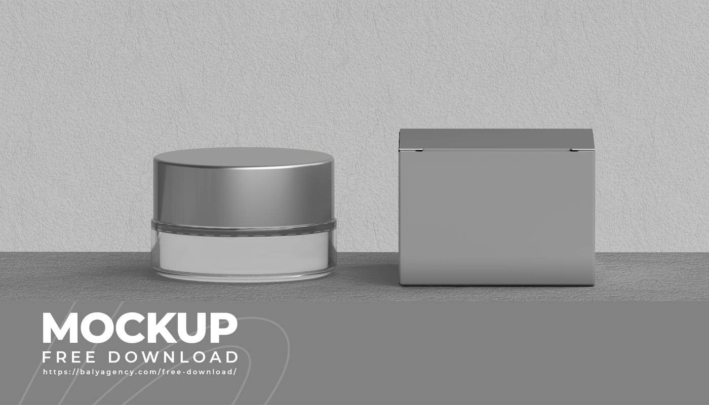 موکاپ جعبه و قوطی آرایشی و بهداشتی