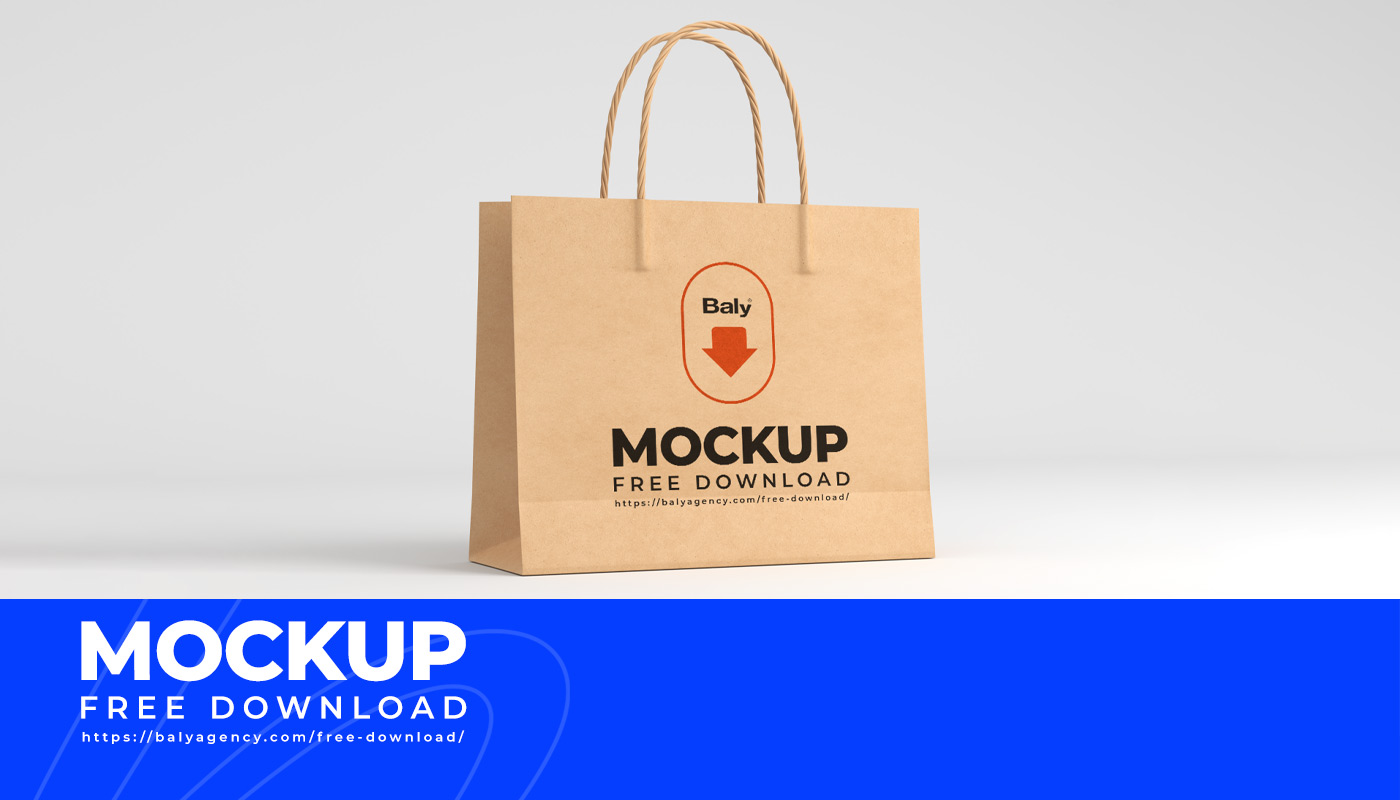 Free Craft Shopping Bag Mockup