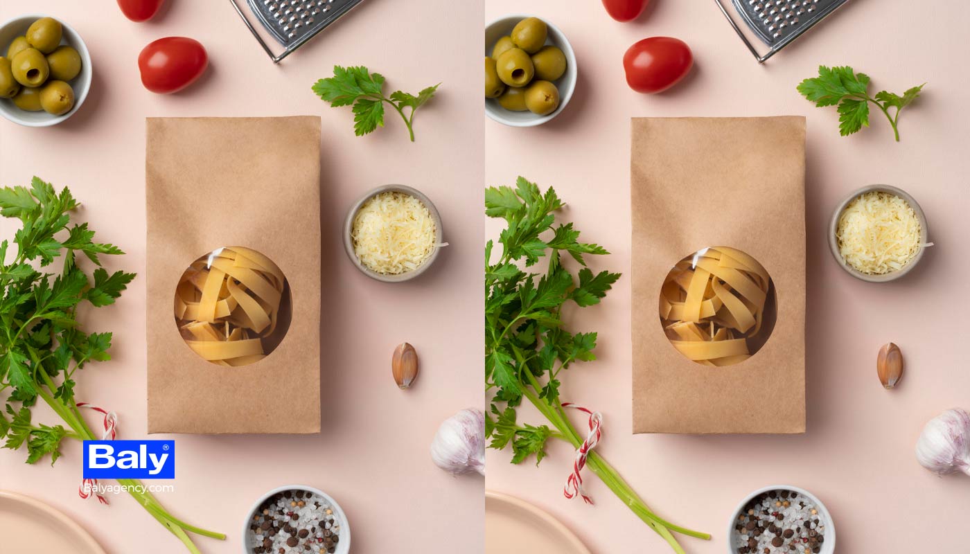 Pasta packaging free mockup